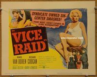 e046 VICE RAID vintage movie title lobby card '60 Mamie Van Doren, Richard Coogan