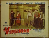 d736 VIRGINIAN vintage movie lobby card #8 '46 Joel McCrea, Sonny Tufts