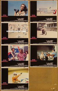e826 VIVA KNIEVEL 7 vintage movie lobby cards '77 motorcycle stuntman!
