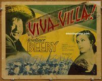 e047 VIVA VILLA vintage movie title lobby card '34 Wallace Beery, Carrillo, Wray