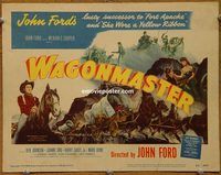e049 WAGONMASTER vintage movie title lobby card '50 John Ford, Johnson, Joanne Dru