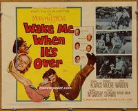 e050 WAKE ME WHEN IT'S OVER vintage movie title lobby card '60 Ernie Kovacs
