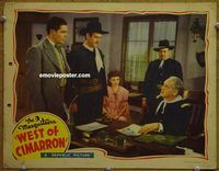 d745 WEST OF CIMARRON vintage movie lobby card '41 The Three Mesquiteers!