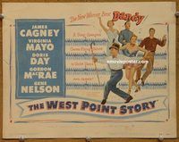 e055 WEST POINT STORY vintage movie title lobby card '50 James Cagney, Virginia Mayo
