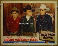 d748 WESTWARD BOUND vintage movie lobby card '44 Ken Maynard, Hoot Gibson