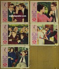 e611 WHAT'S NEW PUSSYCAT 5 vintage movie lobby cards '65 Woody Allen
