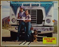 d754 WHITE LINE FEVER vintage movie lobby card #2 '75 Jan-Michael Vincent