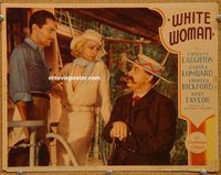 d756 WHITE WOMAN vintage movie lobby card '33 Carole Lombard,Charles Laughton