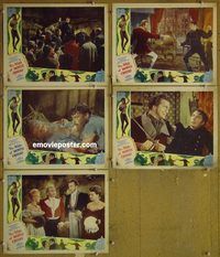 e612 WIFE OF MONTE CRISTO 5 vintage movie lobby cards '46 Lenore Aubert