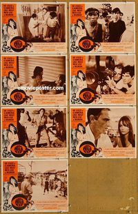 e831 WILD EYE 7 vintage movie lobby cards '68 AIP, psycho cameraman!