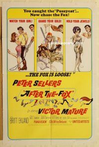 g048 AFTER THE FOX one-sheet movie poster '66 Sellers, Frazetta art!