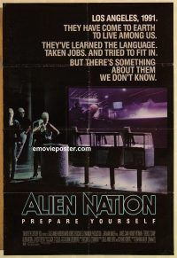 g059 ALIEN NATION one-sheet movie poster '88 James Caan, Mandy Patinkin