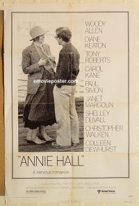 g088 ANNIE HALL one-sheet movie poster '77 Woody Allen, Diane Keaton
