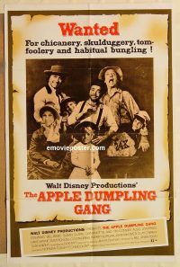 g092 APPLE DUMPLING GANG one-sheet movie poster '75 Disney, Don Knotts
