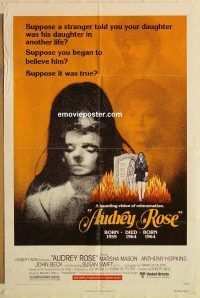 g107 AUDREY ROSE one-sheet movie poster '77 Marsha Mason, Anthony Hopkins