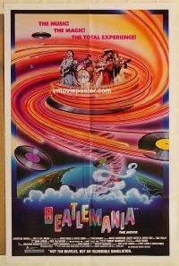 g125 BEATLEMANIA one-sheet movie poster '81 great image of The Beatles!