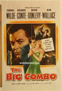 g142 BIG COMBO one-sheet movie poster '55 Wilde, classic film noir!