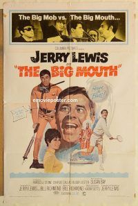 g145 BIG MOUTH one-sheet movie poster '67 Jerry Lewis spy spoof!