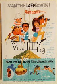 g167 BOATNIKS style B one-sheet movie poster '70 Walt Disney, Phil Silvers