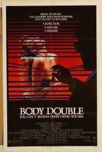 g171 BODY DOUBLE one-sheet movie poster '84 De Palma, Melanie Griffith