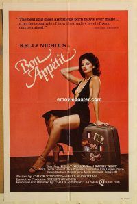 g174 BON APPETIT one-sheet movie poster '80 Kelly Nichols, sexploitation!