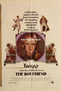 g182 BOY FRIEND one-sheet movie poster '71 Twiggy, Tommy Tune