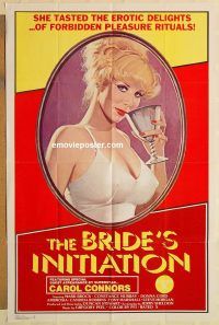 g191 BRIDE'S INITIATION one-sheet movie poster '76 tasty erotic delights!