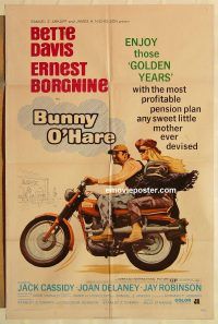 g205 BUNNY O'HARE one-sheet movie poster '71 Bette Davis, Ernest Borgnine