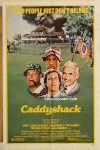 g212 CADDYSHACK one-sheet movie poster '80 Chevy Chase, Dangerfield