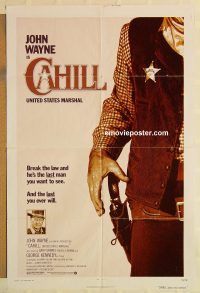g214 CAHILL one-sheet movie poster '73 classic John Wayne!
