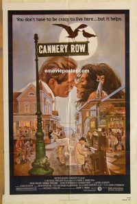 g217 CANNERY ROW one-sheet movie poster '82 Nick Nolte, Debra Winger