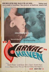 g223 CARNAL HAVEN one-sheet movie poster '75 Sharon Thorpe, sexploitation!