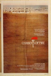 g243 CHARIOTS OF FIRE one-sheet movie poster '81 Olympic running!