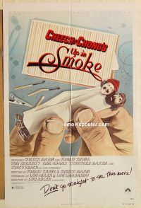 h223 UP IN SMOKE one-sheet movie poster '78 Cheech & Chong, Tom Skerritt