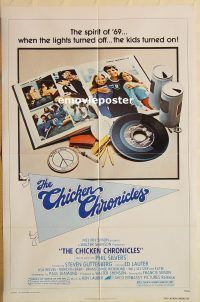 g246 CHICKEN CHRONICLES one-sheet movie poster '77 Steve Guttenberg