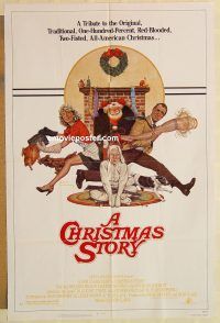 g254 CHRISTMAS STORY one-sheet movie poster '83 best classic Xmas movie!