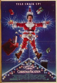 g816 NATIONAL LAMPOON'S CHRISTMAS VACATION DS one-sheet movie poster '89