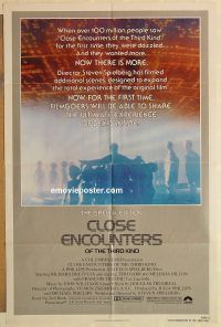 g266 CLOSE ENCOUNTERS OF THE 3rd KIND S.E. 1sh '80 Spielberg's classic with new scenes!