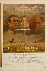 g271 COMES A HORSEMAN one-sheet movie poster '78 James Caan, Jane Fonda