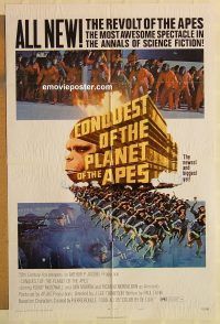 g279 CONQUEST OF THE PLANET OF THE APES style B one-sheet movie poster '72