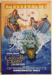 g293 CROCODILE HUNTER COLLISION COURSE DS int'l one-sheet movie poster '02
