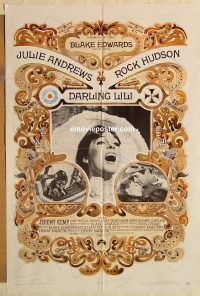 g315 DARLING LILI one-sheet movie poster '70 much lesser condition!