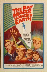 g318 DAY MARS INVADED EARTH one-sheet movie poster '63 Marie Windsor