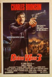 g331 DEATH WISH 3 one-sheet movie poster '85 Charles Bronson, Raffin