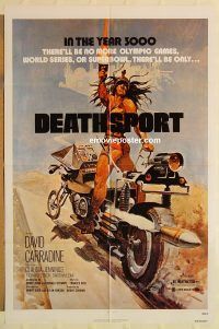 g332 DEATHSPORT one-sheet movie poster '78 David Carradine, Jennings