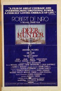 g336 DEER HUNTER one-sheet movie poster '78 Robert De Niro, Chris Walken