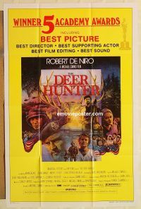 g337 DEER HUNTER awards style one-sheet movie poster '78 Robert De Niro
