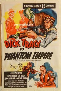 g347 DICK TRACY VS CRIME INC one-sheet movie poster R52 Ralph Byrd, serial