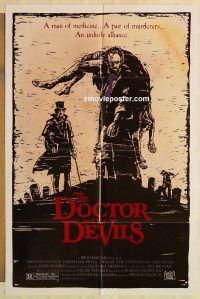 g352 DOCTOR & THE DEVILS one-sheet movie poster '85 Timothy Dalton