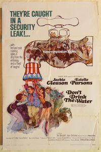 g360 DON'T DRINK THE WATER one-sheet movie poster '69 Jackie Gleason